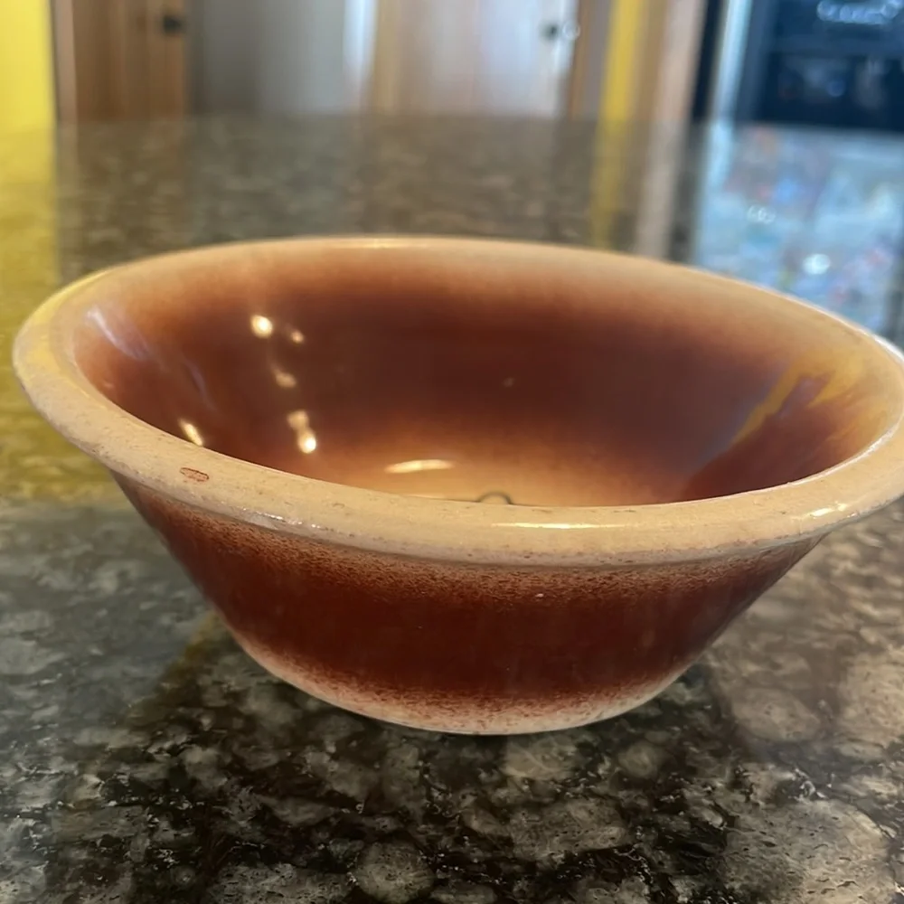Vintage Ath-Tex Watt Bowl Oven Ware USA Pottery Siesta Man‎